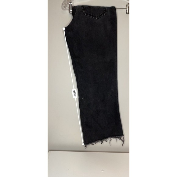 Wrangler Authentic Hi Bell Jeans Black Distressed High Waist Bell Legs Size 10 - Picture 7 of 9